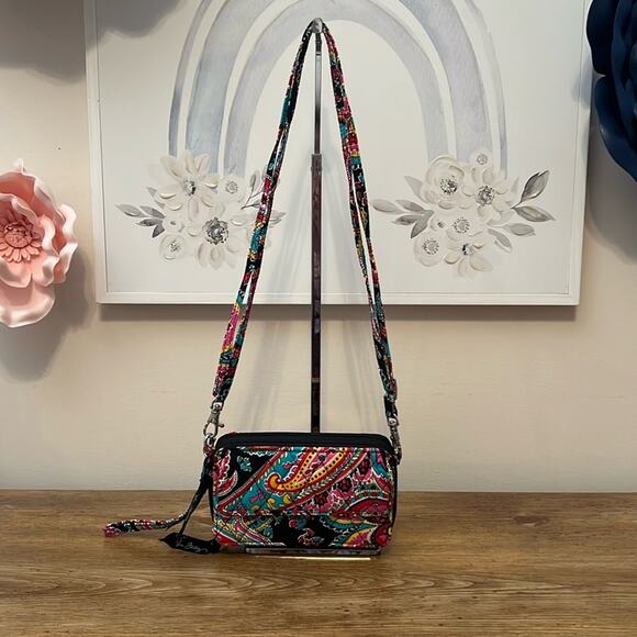 Vera Bradley All In One Crossbody in Parisian Paisley - Picture 1 of 10